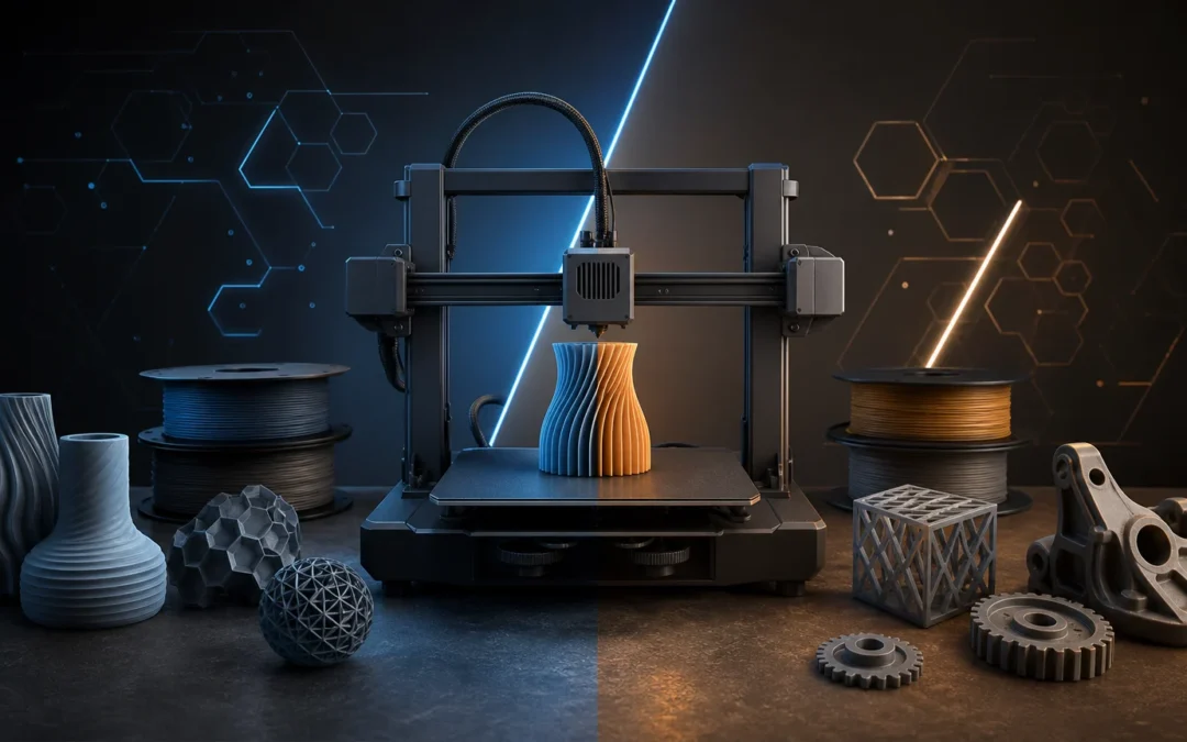 Anycubic czy&nbsp;Elegoo FDM —&nbsp;porównanie marek i&nbsp;drukarek 3D