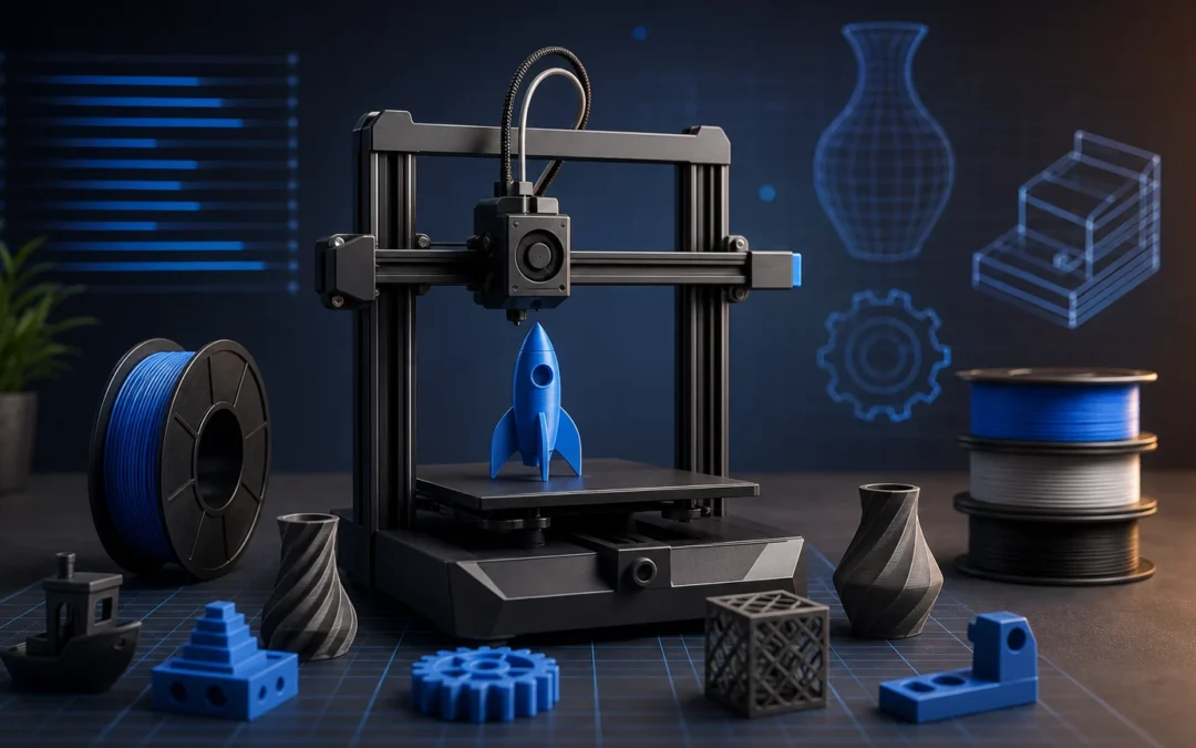 Najlepsze drukarki 3D FDM dla początkujących —&nbsp;porównanie i&nbsp;rekomendacje