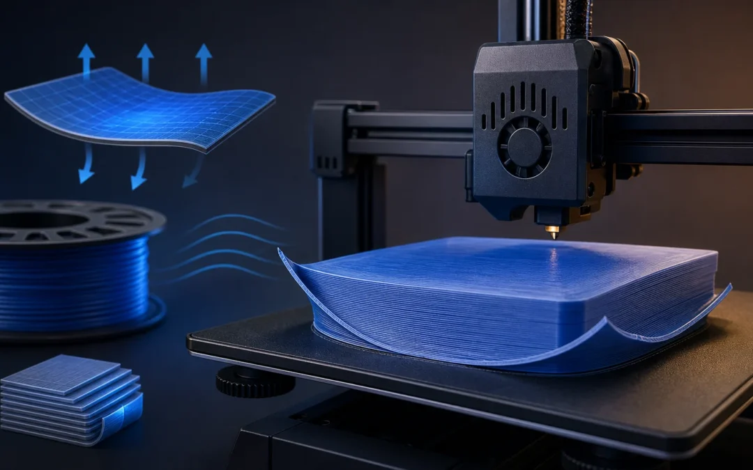 Warping i&nbsp;odklejanie wydruku 3D —&nbsp;przyczyny i&nbsp;rozwiązania